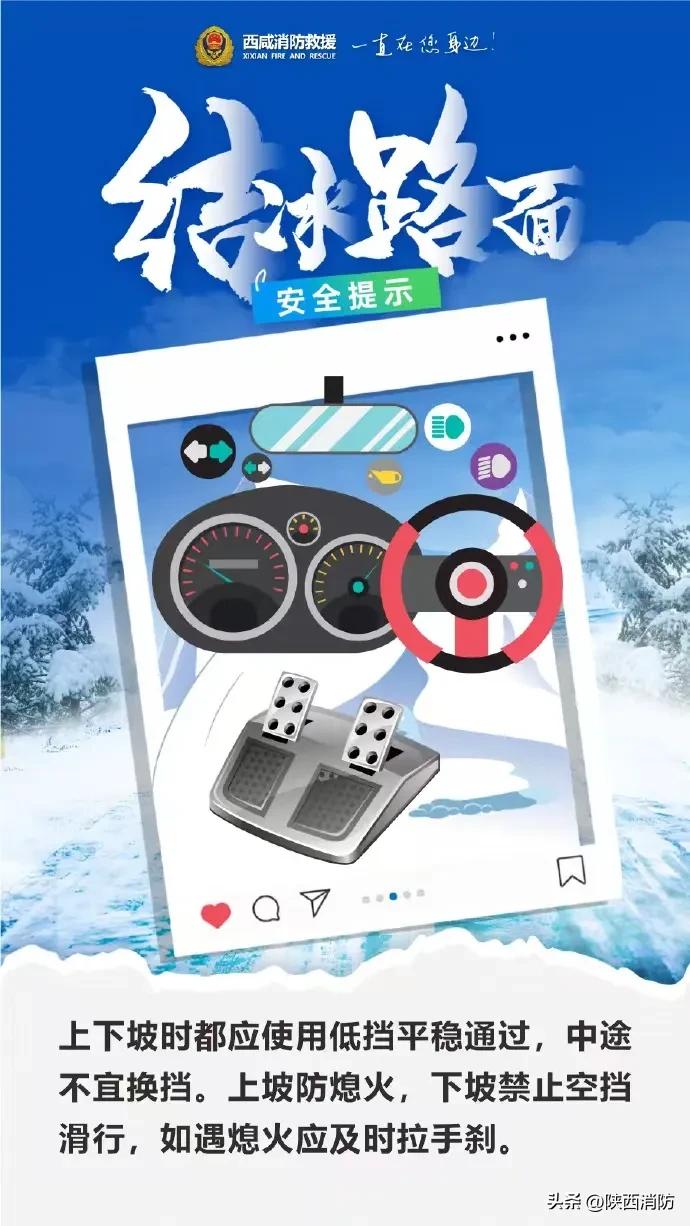 谨慎驾驶!咸阳一轿车因雪天路滑冲出大桥……
