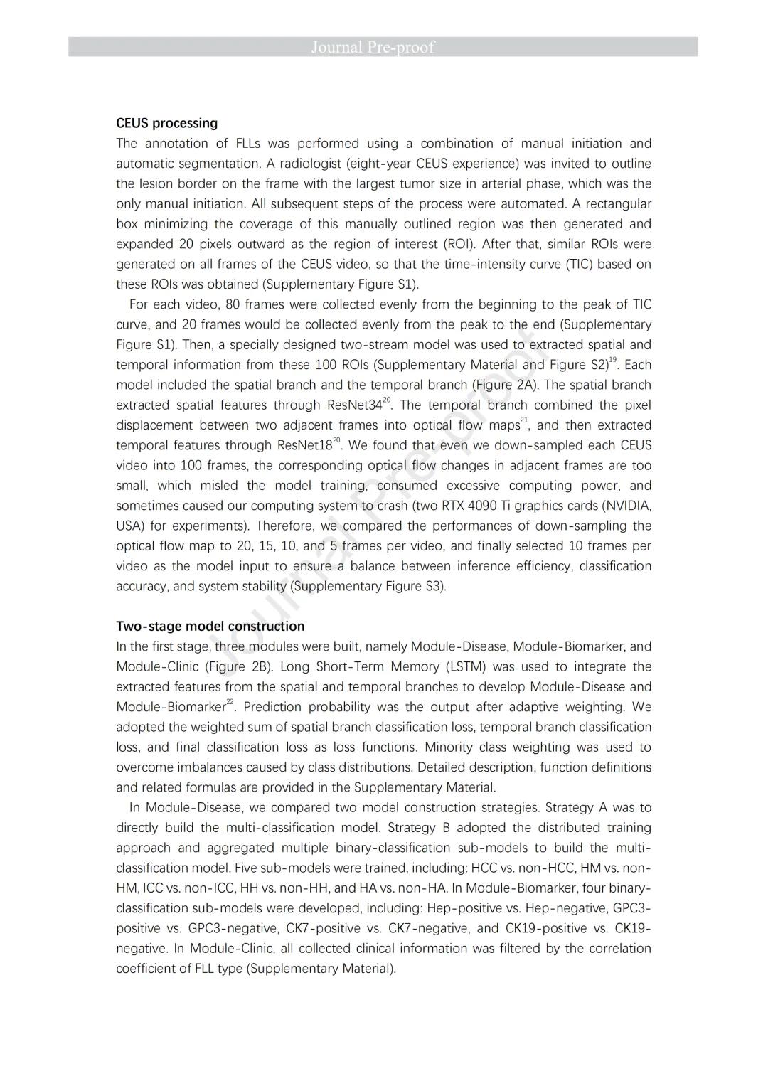 JHepatol丨基于超声造影的肝脏局灶性病变多分类诊断智能模型