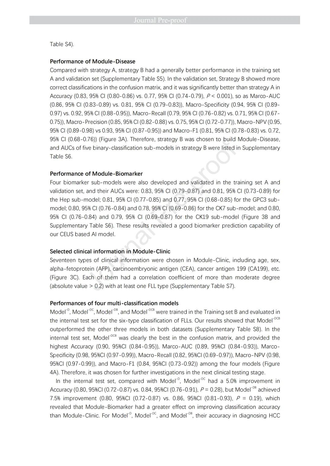 JHepatol丨基于超声造影的肝脏局灶性病变多分类诊断智能模型