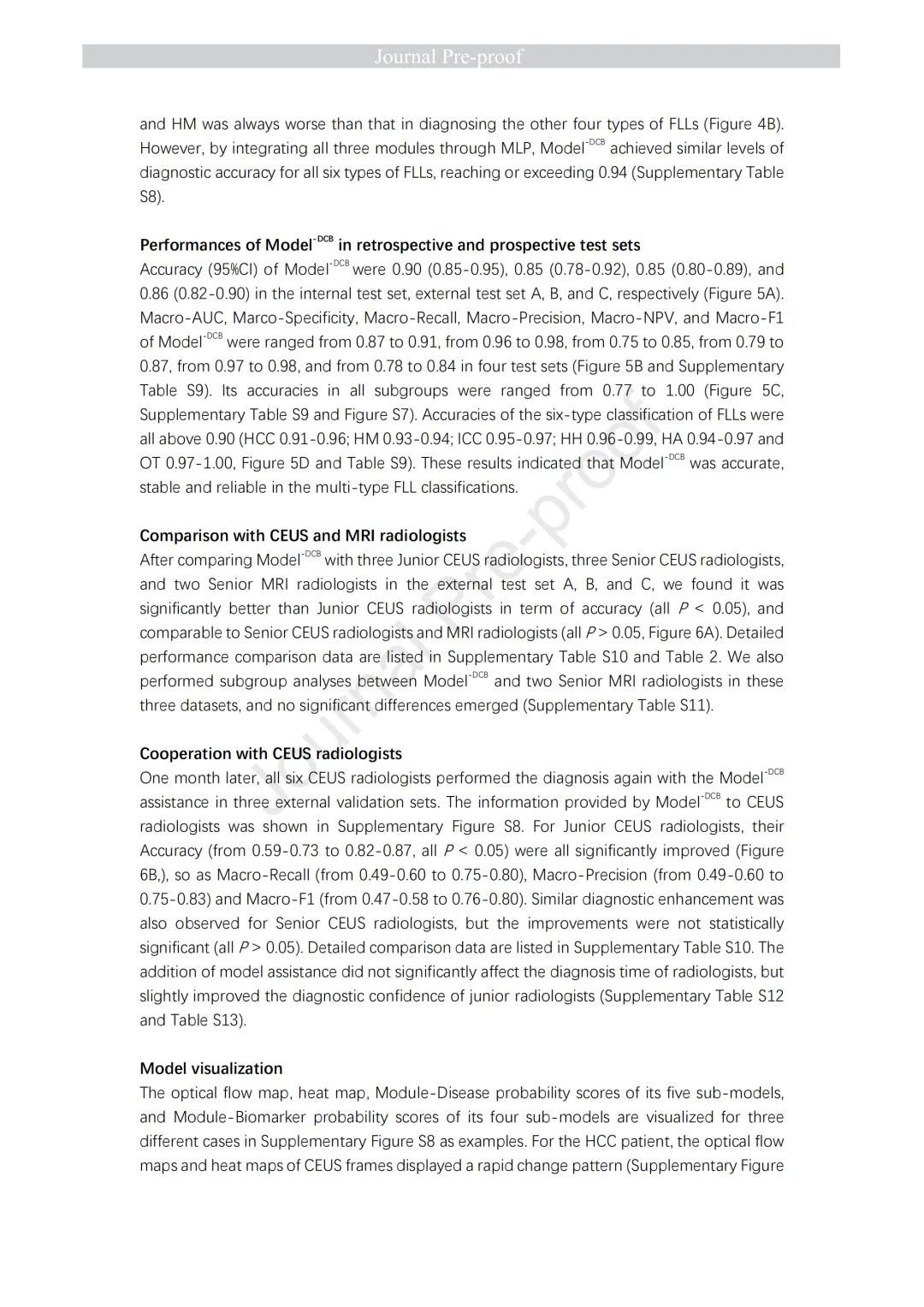 JHepatol丨基于超声造影的肝脏局灶性病变多分类诊断智能模型