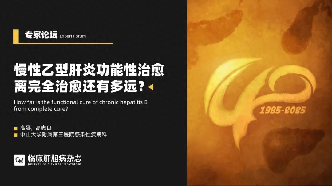 专家论坛｜高志良：慢性乙型肝炎功能性治愈离完全治愈还有多远