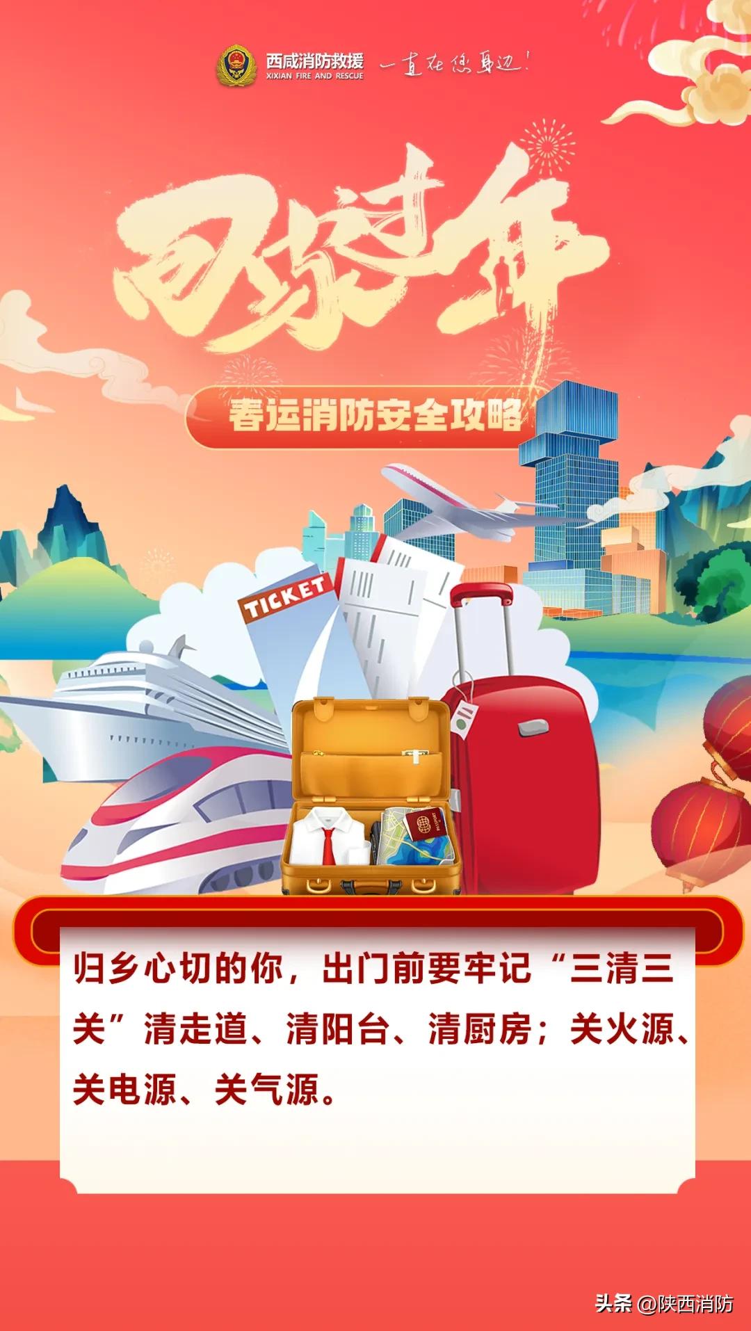 春运启动,90亿人次!这份春运消防安全提示请收好→