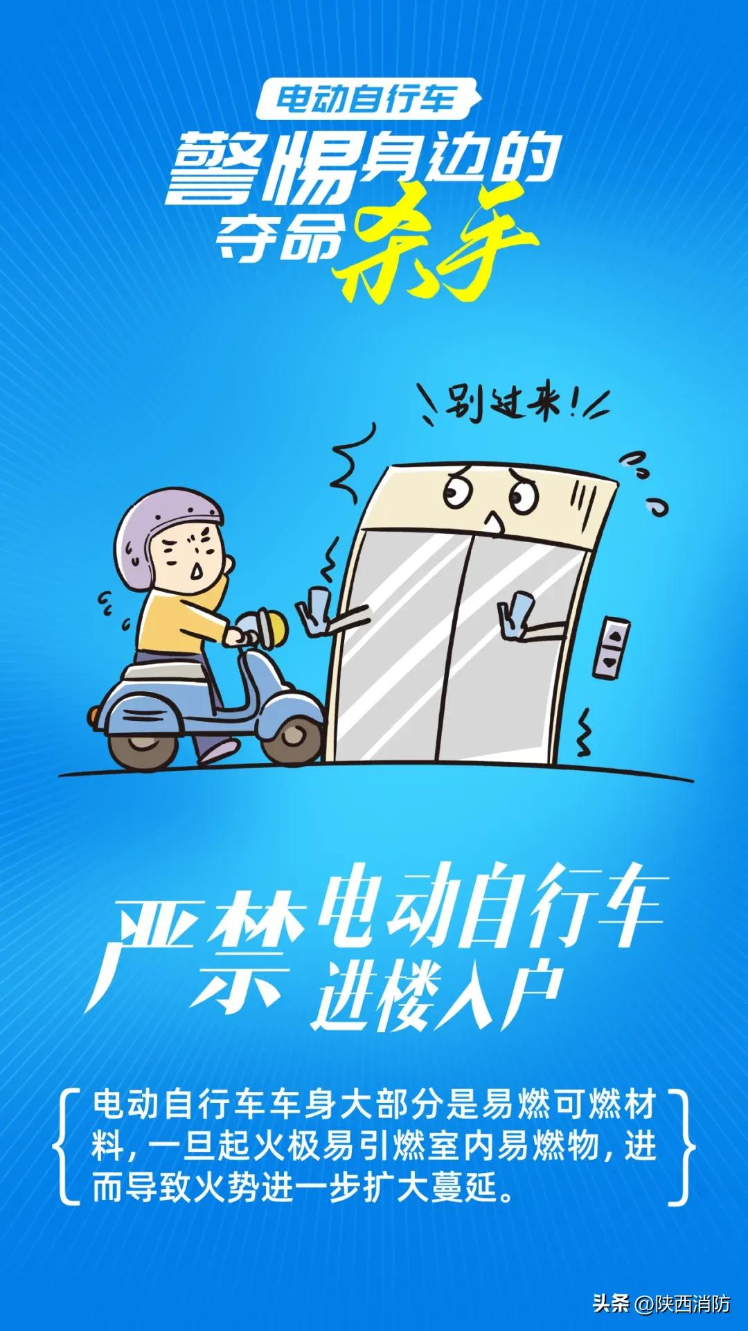 陕西12月发生5起电动自行车火灾